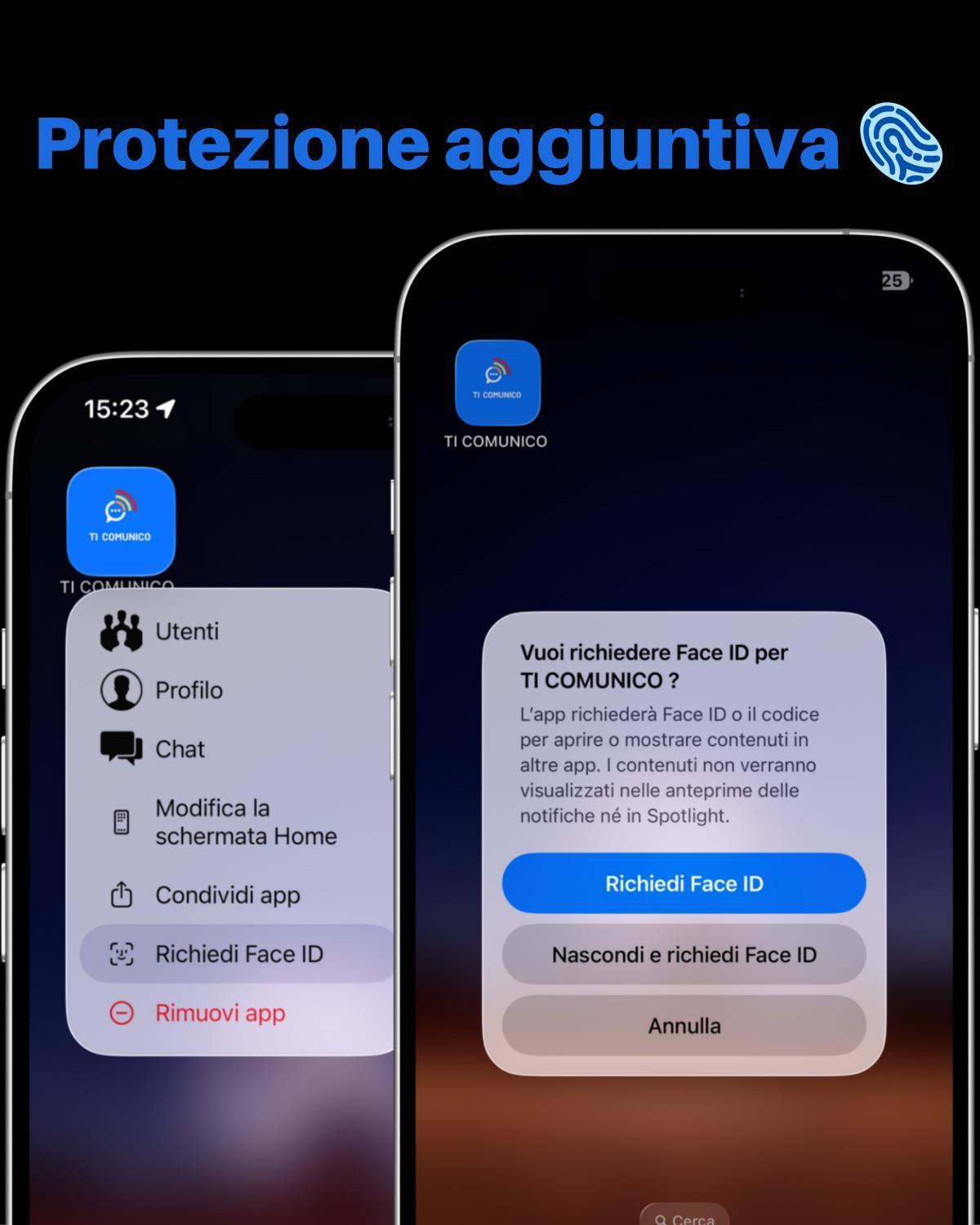 Face ID, Touch ID, e Codice di sicurezza