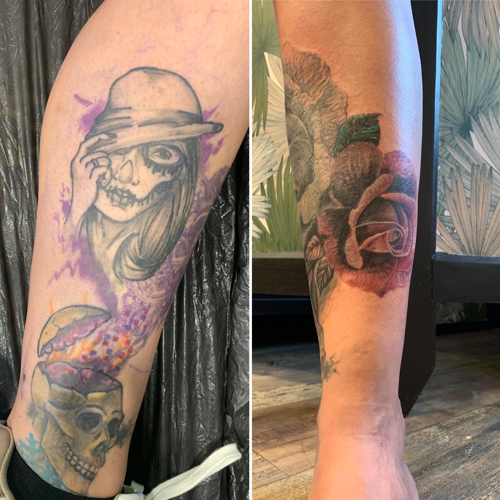 Tattoo cover / recouvrement roses