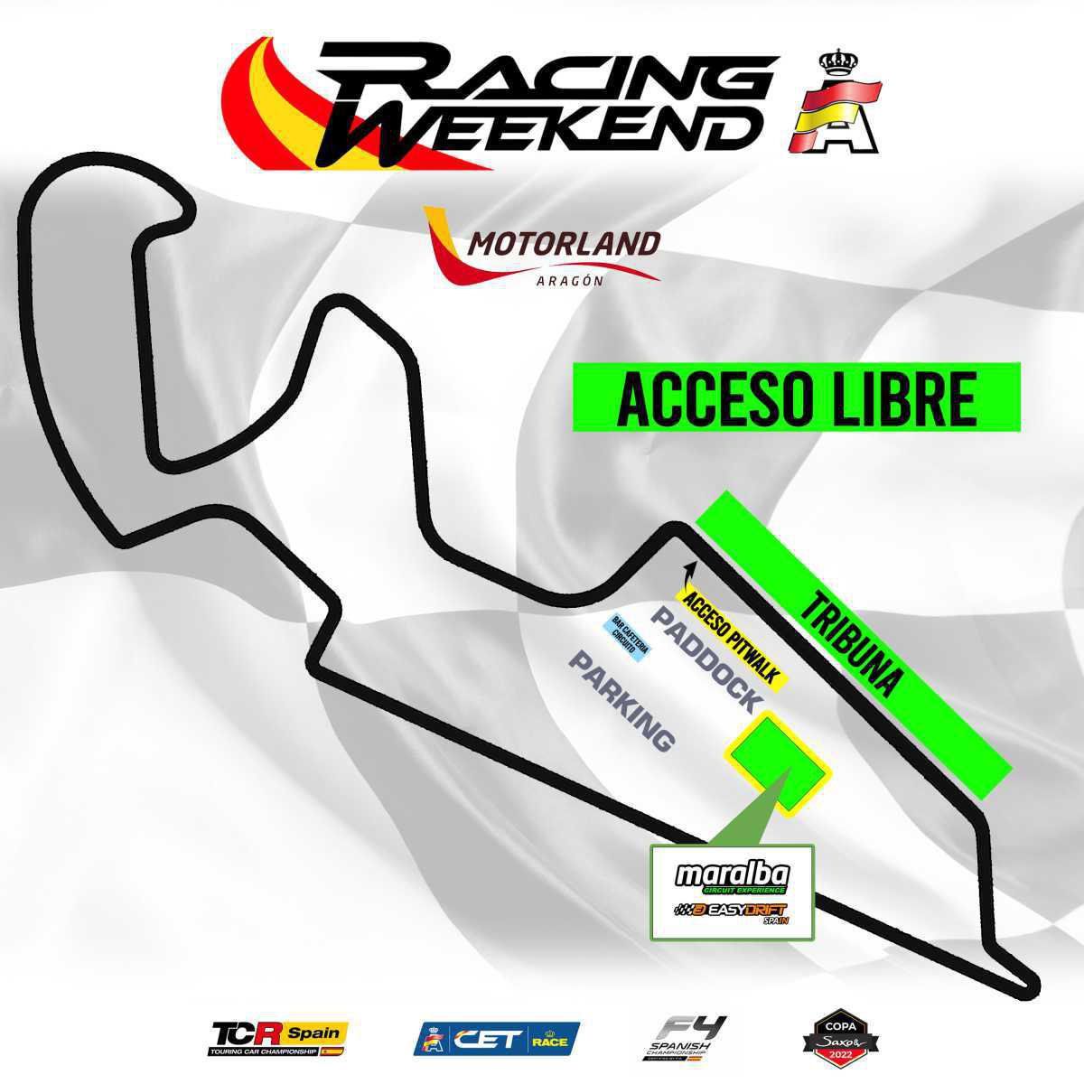 Un Racing Weekend muy festivo para Motorland Aragón Un Racing Weekend muy festivo para Motorland Aragón