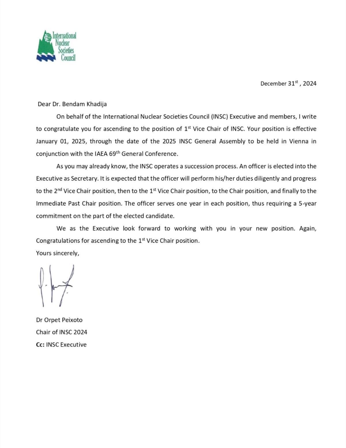 سابقة تاريخية: مغربية تتولى أعلى منصب نسائي في المجلس الدولي النووي سابقة تاريخية: مغربية تتولى أعلى منصب نسائي في المجلس الدولي النووي