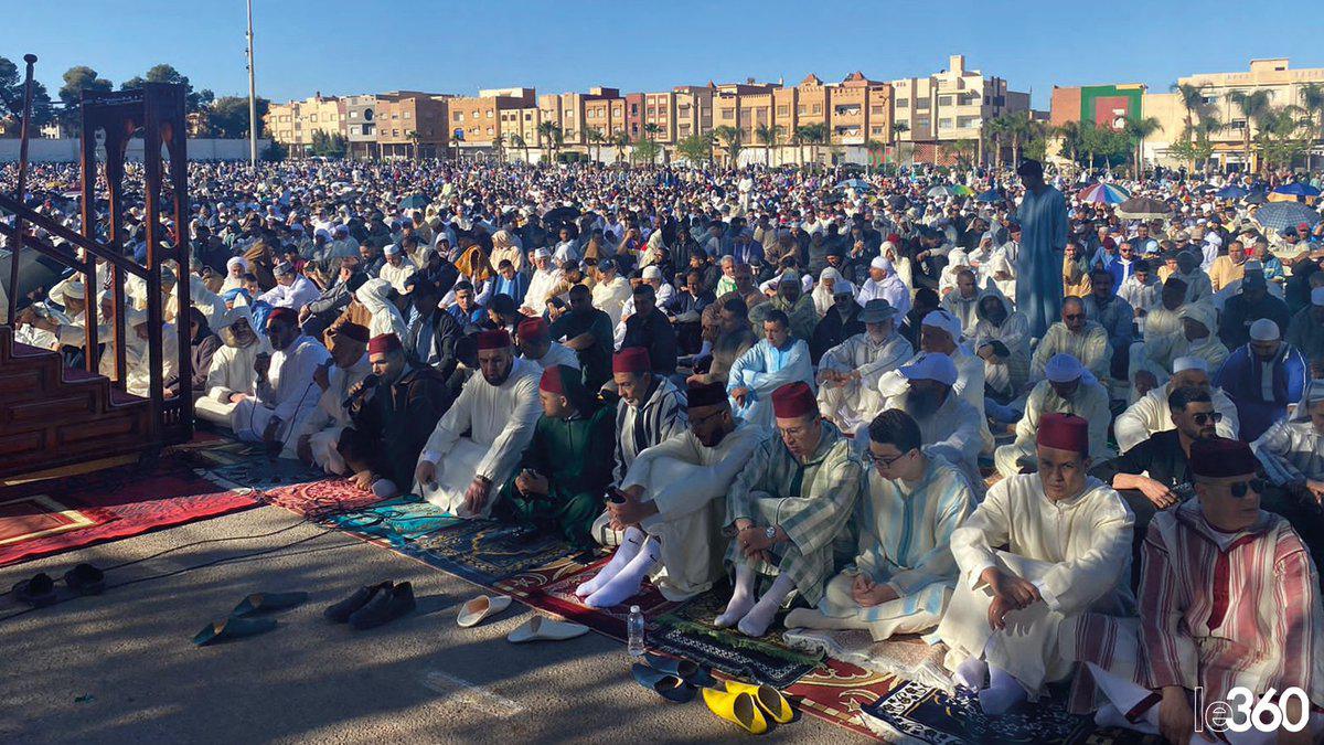 L'ambiance de la prière de l'Aïd al-Fitr 🌙🇲🇦2