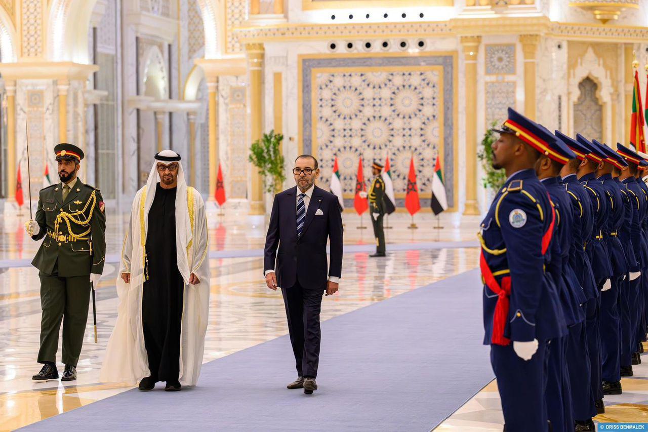 Le Roi Mohammed VI en visite officielle aux Emirats0