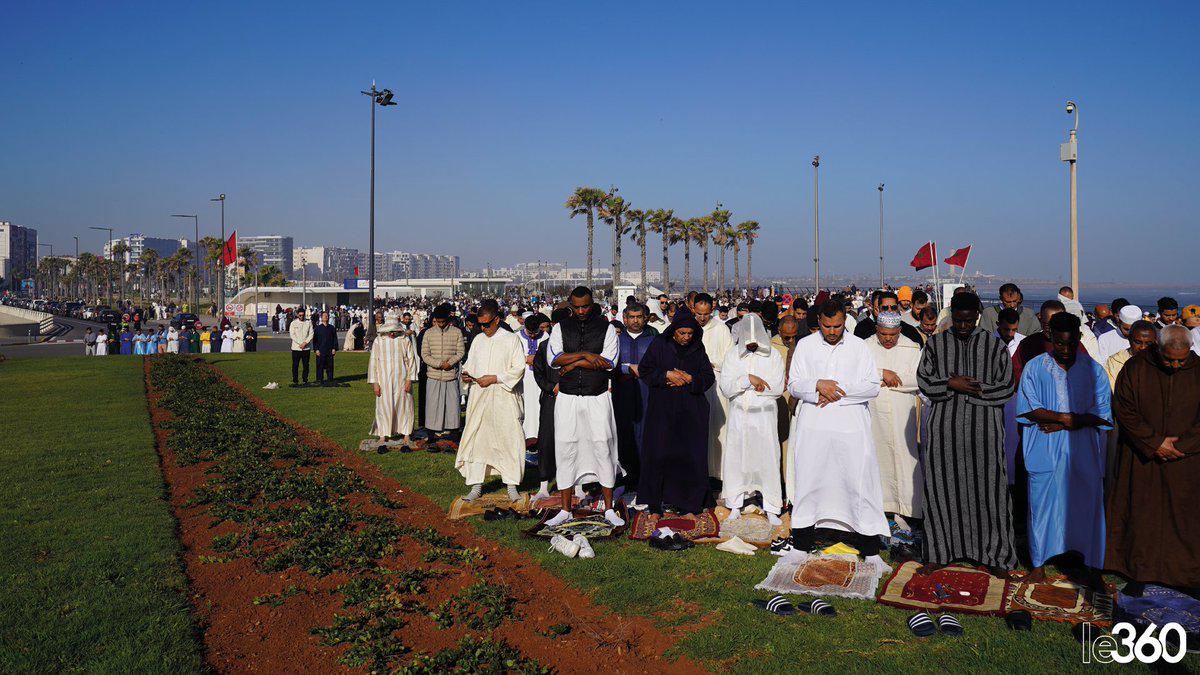 L'ambiance de la prière de l'Aïd al-Fitr 🌙🇲🇦0