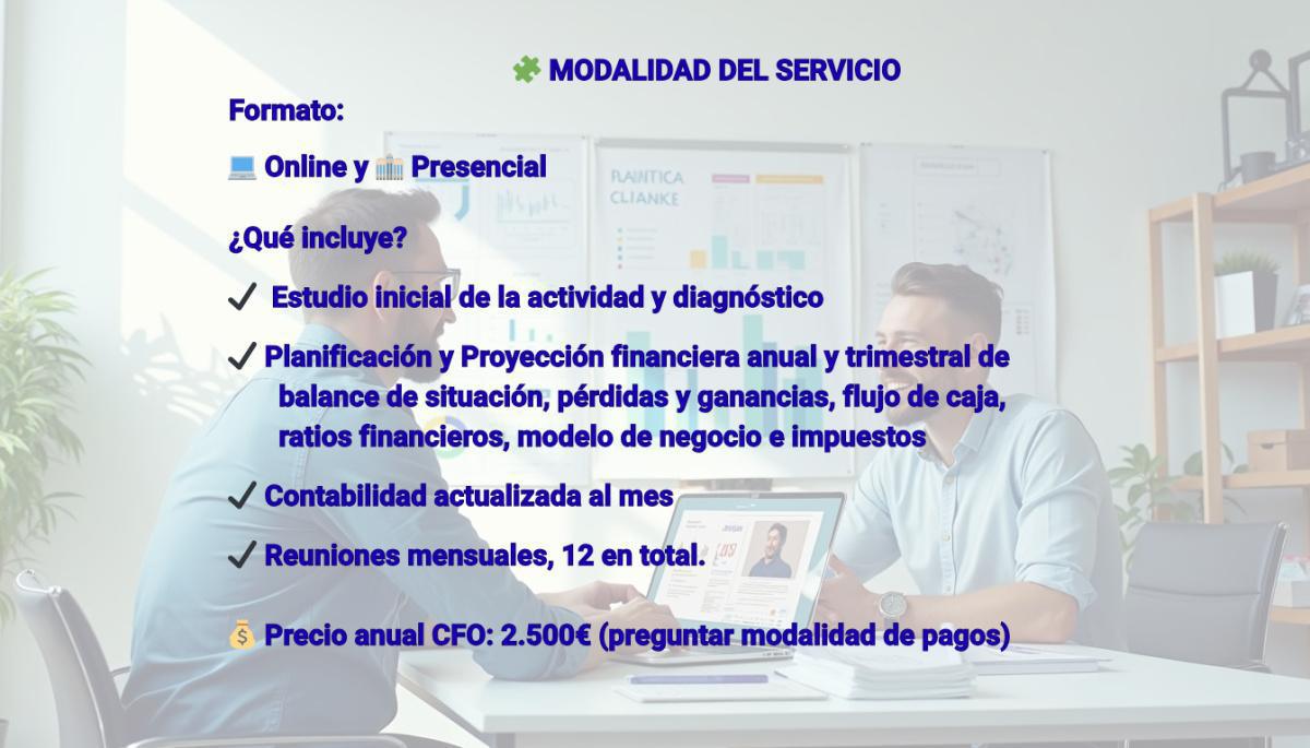 Director Financiero externo, CFO.