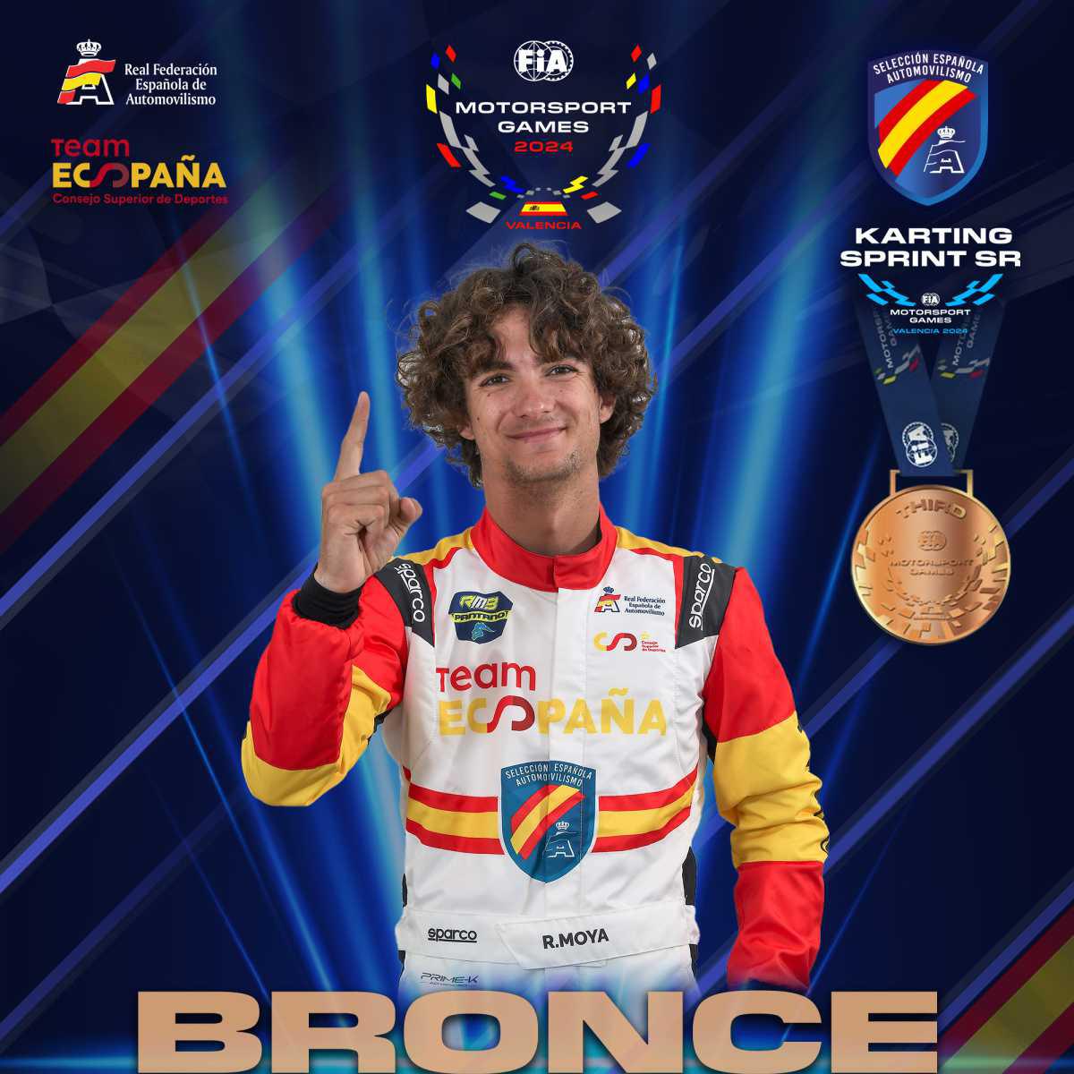 El Karting español brilla con cuatro medallas en los FIA Motorsport Games 2024