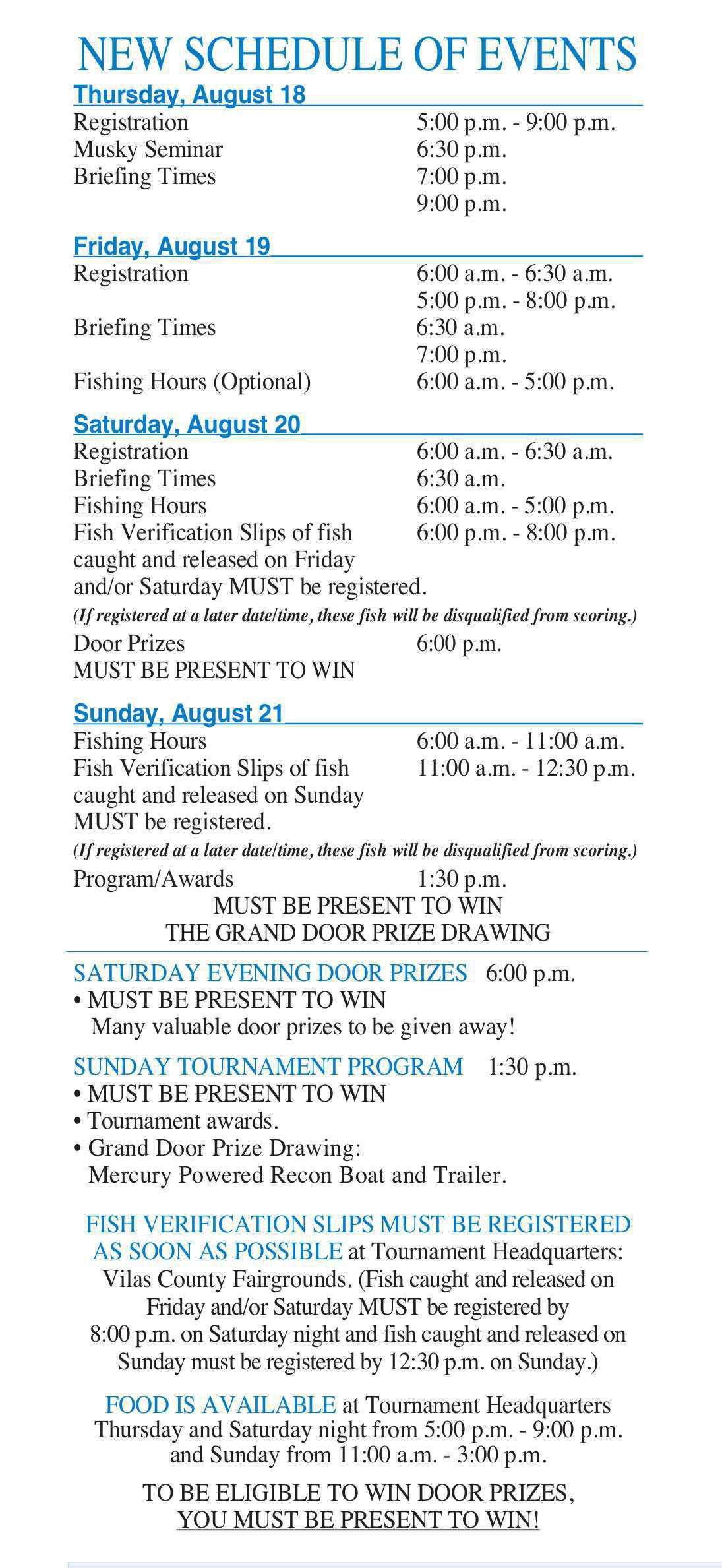 36th Annual National Championship Musky Open Tournament 36th Annual National Championship Musky Open Tournament