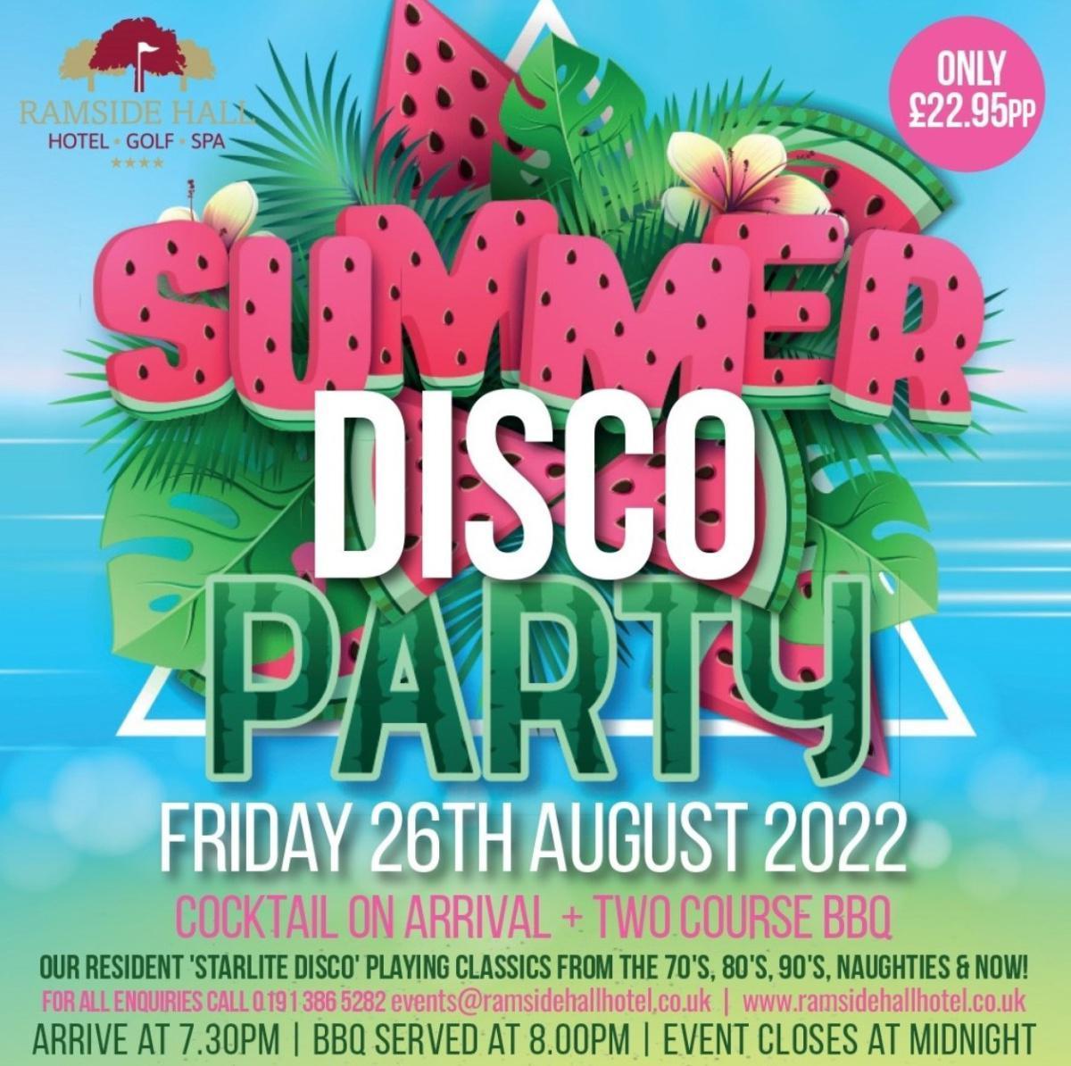 Summer Disco Party Night