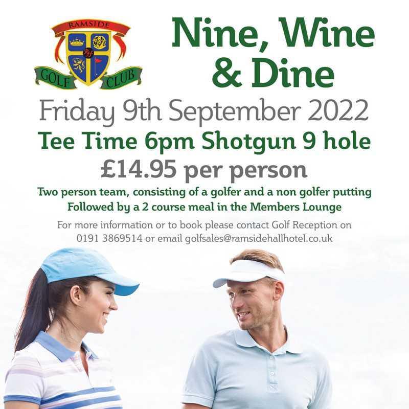 Ramside Golf Club September Nine, Wine & Dine