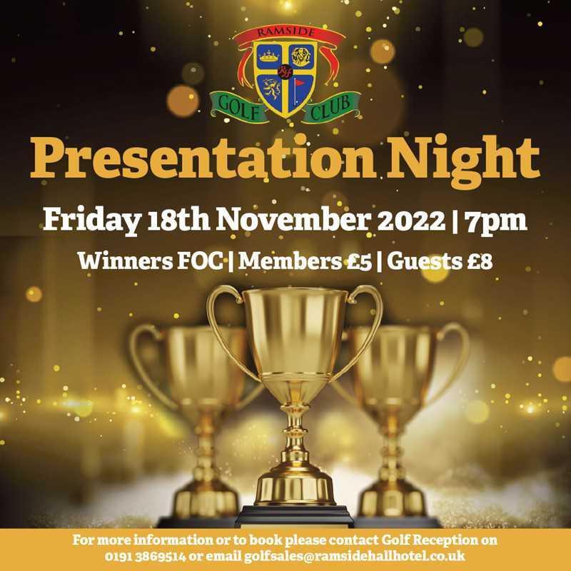 Ramside Golf Club Presentation Night