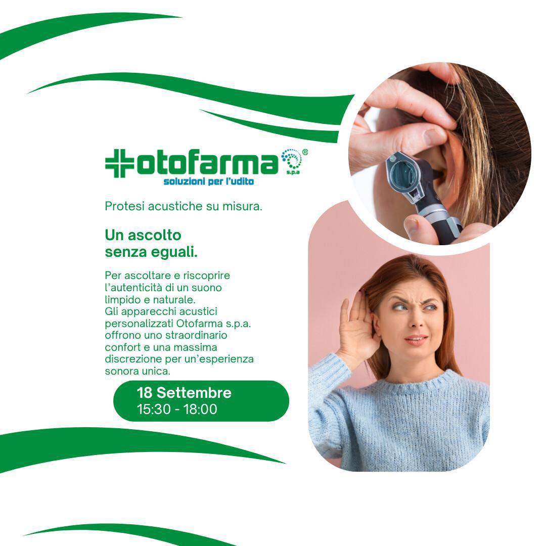 Visita gratuita dell'udito con Otofarma 👂🏻