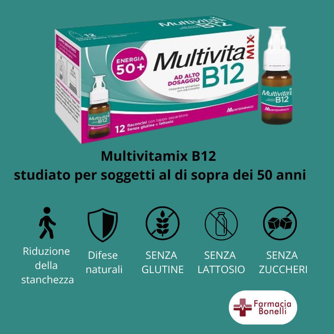 Multivitamix B12 Integratore di Vitamina B12 50+ Multivitamix B12 Integratore di Vitamina B12 50+