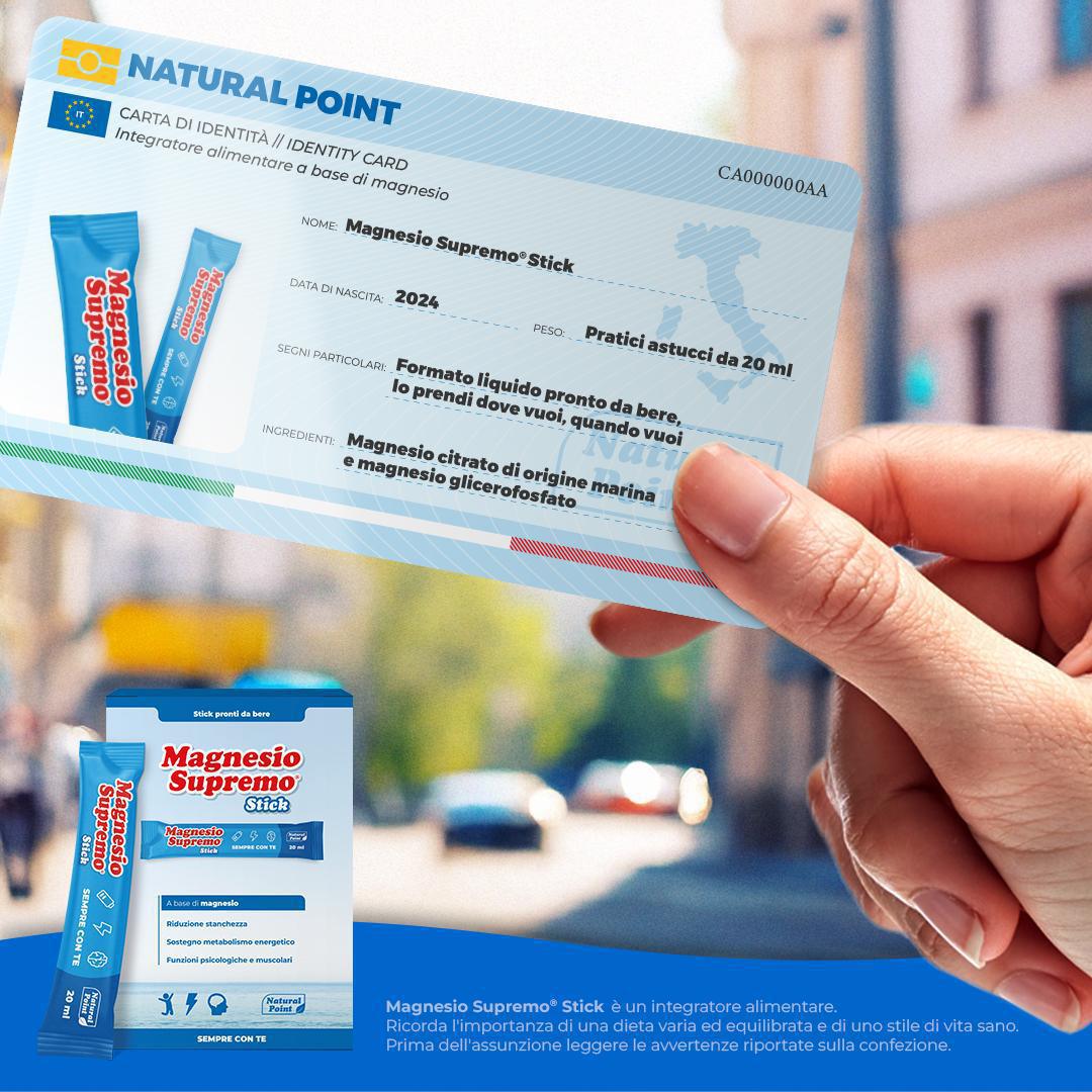  🚶‍♂️ Magnesio Supremo Stick – Il benessere “tascabile” sempre con te!