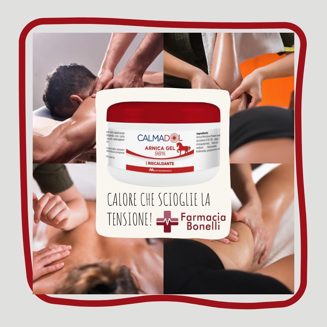 Calmadol® Arnica Gel 98% riscaldante: sollievo naturale e rapido per dolori muscolari e articolari.