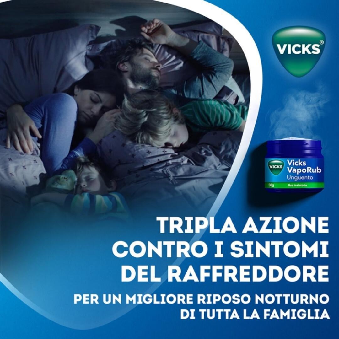 🤧 Vicks VapoRub, il sollievo che ti accompagna fino al risveglio.
