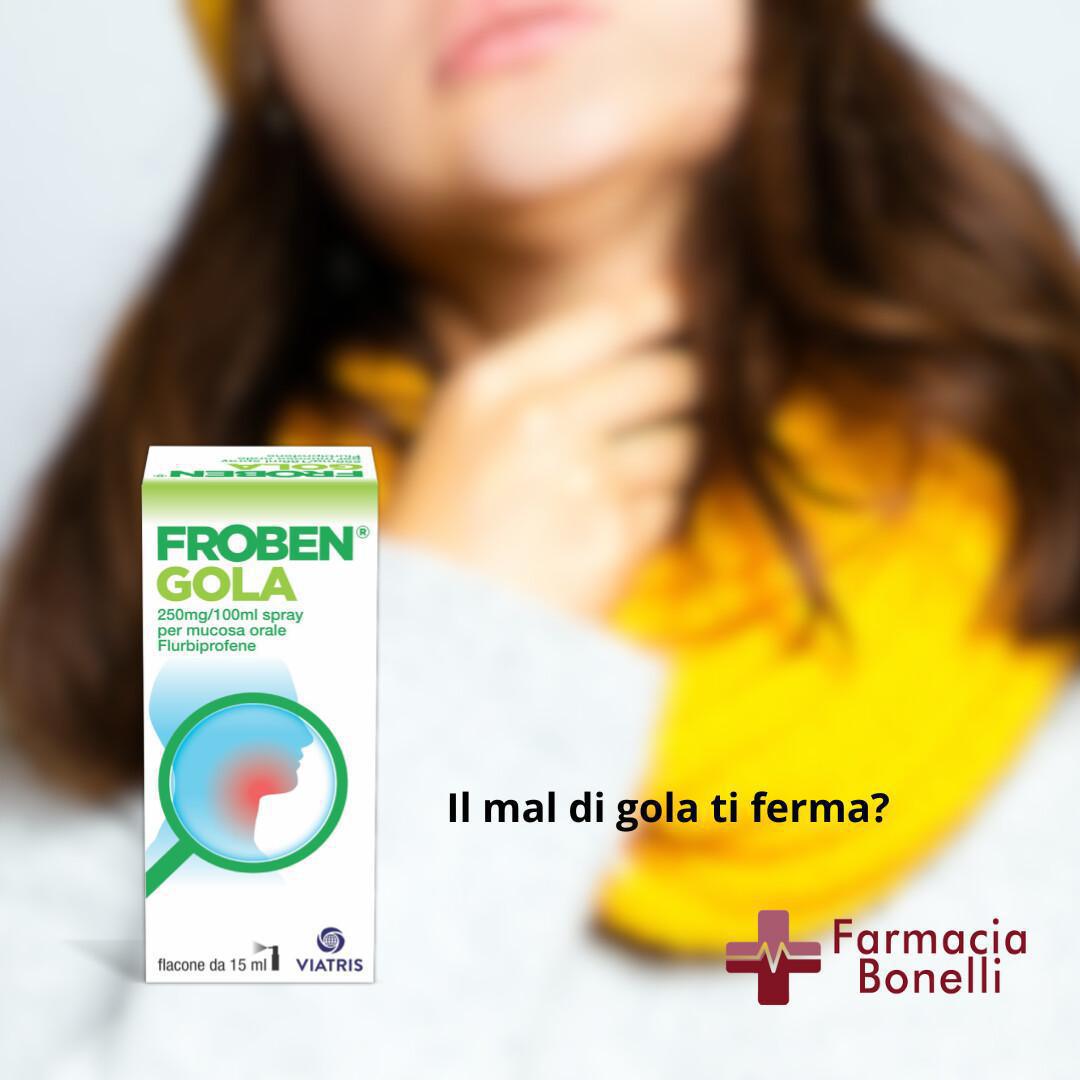 FROBEN® GOLA spray, sollievo immediato per una gola felice.