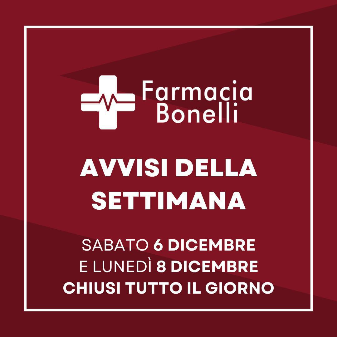 Avvisi della settimana