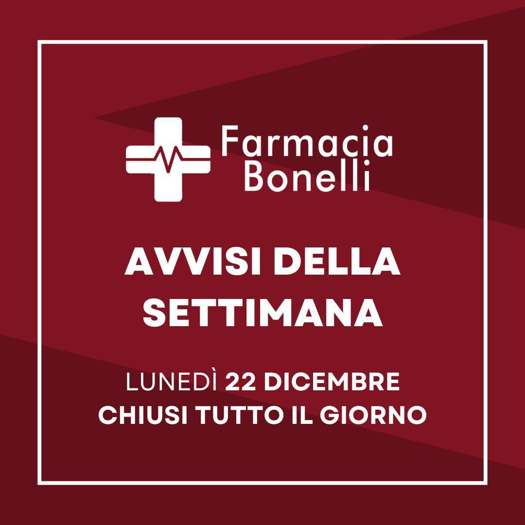 Avvisi della settimana