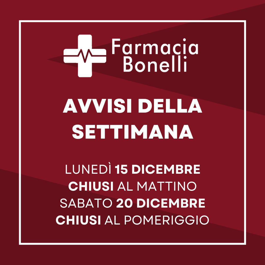 Avvisi della settimana