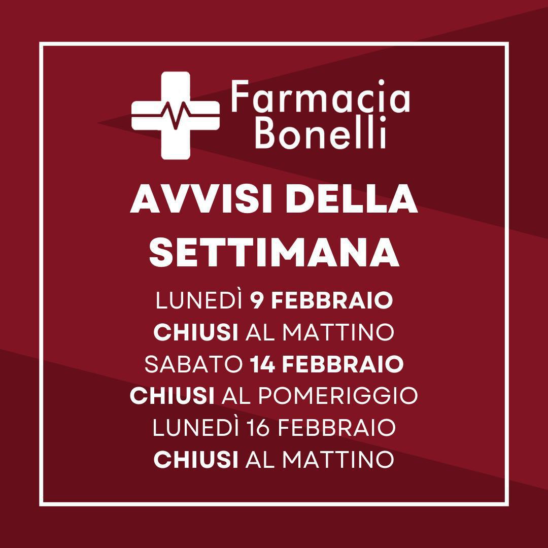 Avvisi della settimana