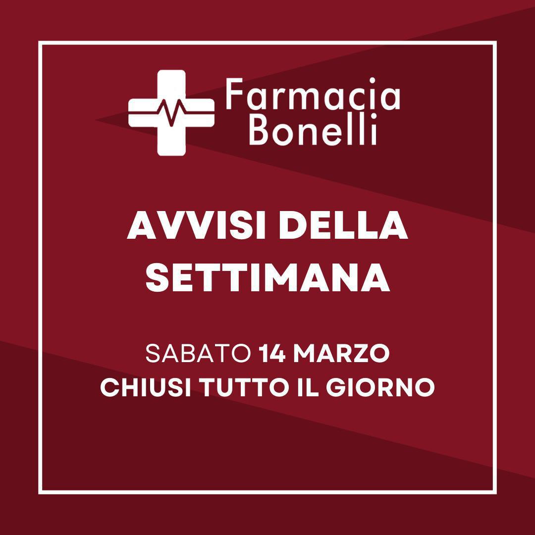 Avvisi della settimana