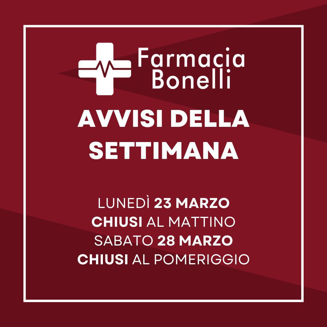 Avvisi della settimana