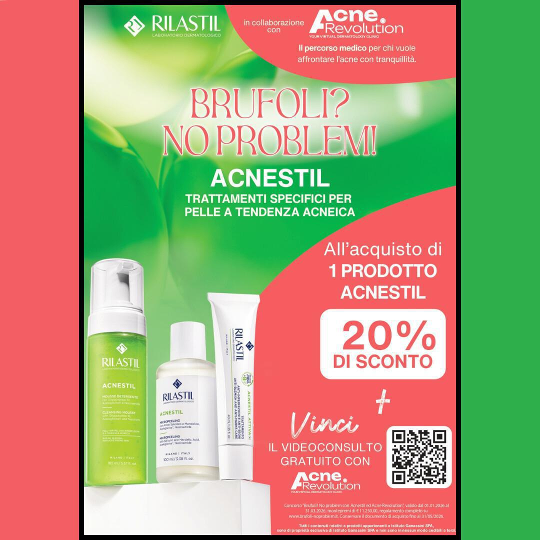 Brufoli KO con Rilastil: compra 1, porta via 2 e sorridi allo specchio!" 😍🪞