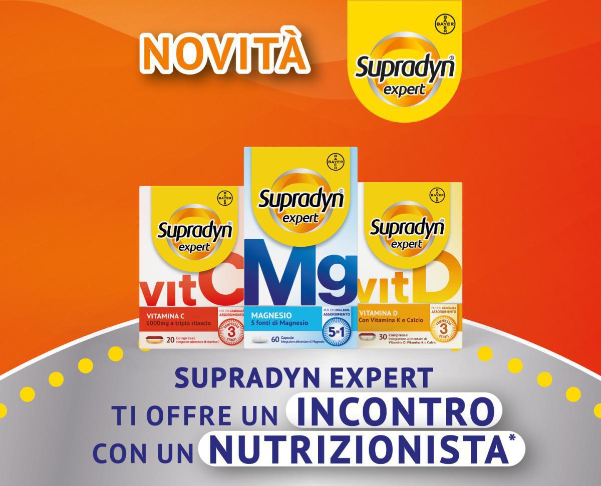 Supradyn Expert ti offre un incontro con un nutrizionista Supradyn Expert ti offre un incontro con un nutrizionista