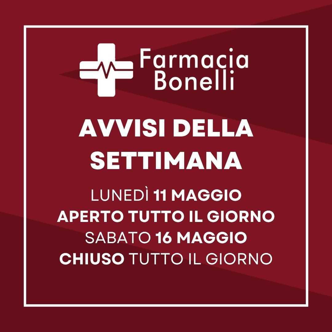 Avvisi della settimana