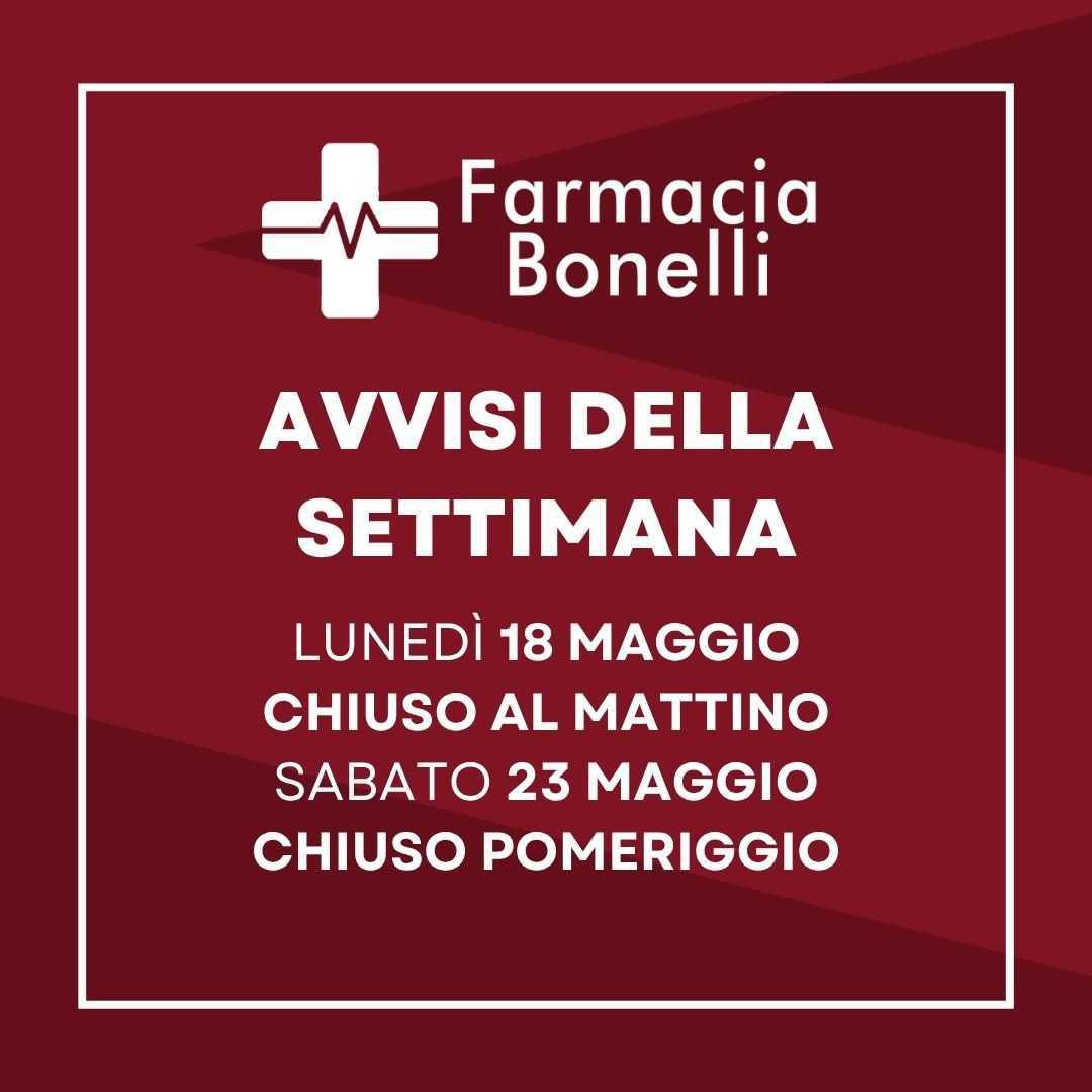 Avvisi della settimana