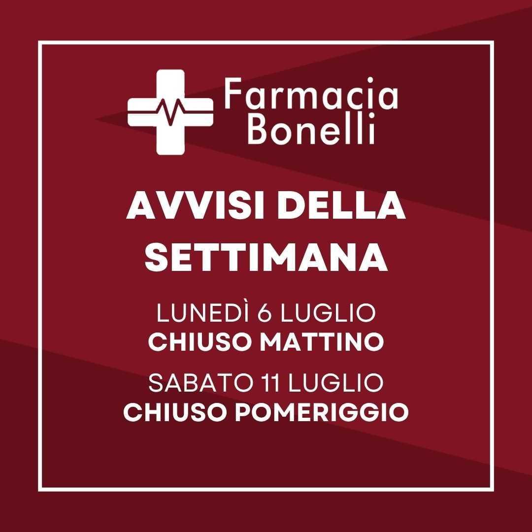Avvisi della settimana