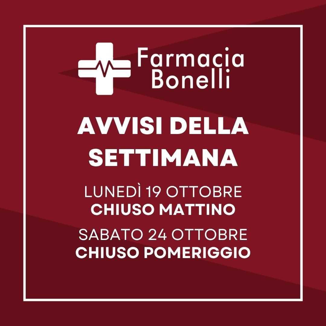 Avvisi della settimana