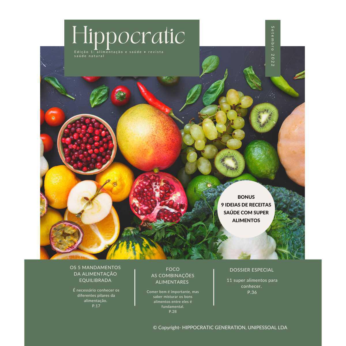 Revista saúde natural - Edição 1: alimentação e saúde