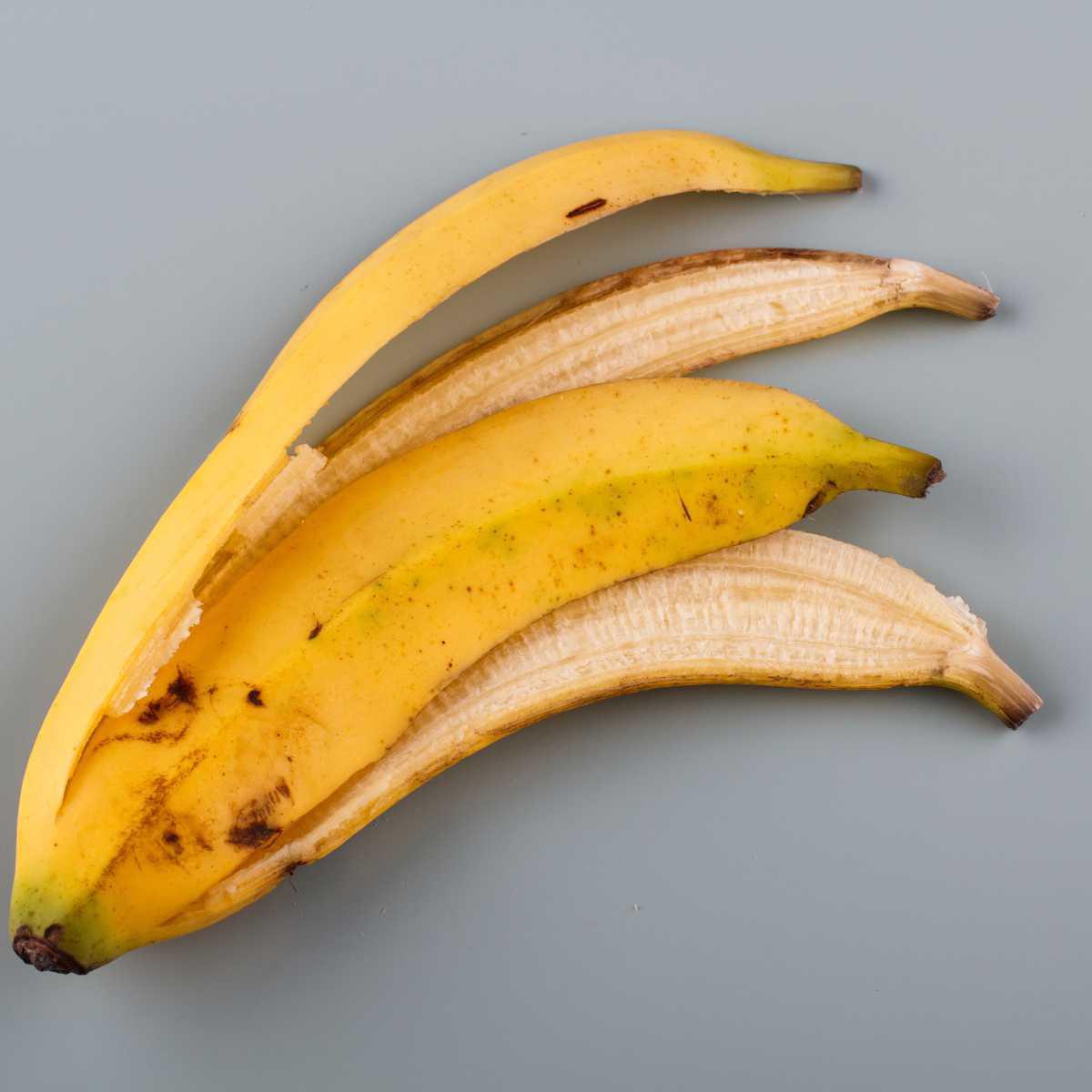 Esfoliante expresso de casca de banana
