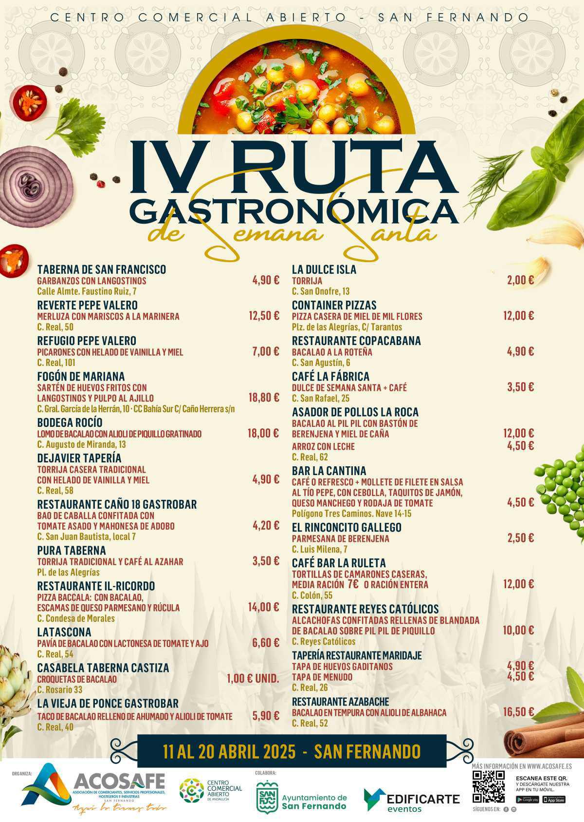 IV RUTA GASTRONÓMICA DE SEMANA SANTA