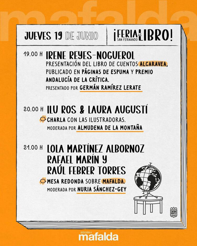 Feria del Libro del 16 al 21 de junio de 2025 Plaza del Rey, San Fernando