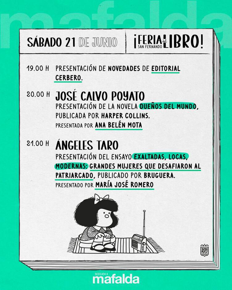 Feria del Libro del 16 al 21 de junio de 2025 Plaza del Rey, San Fernando