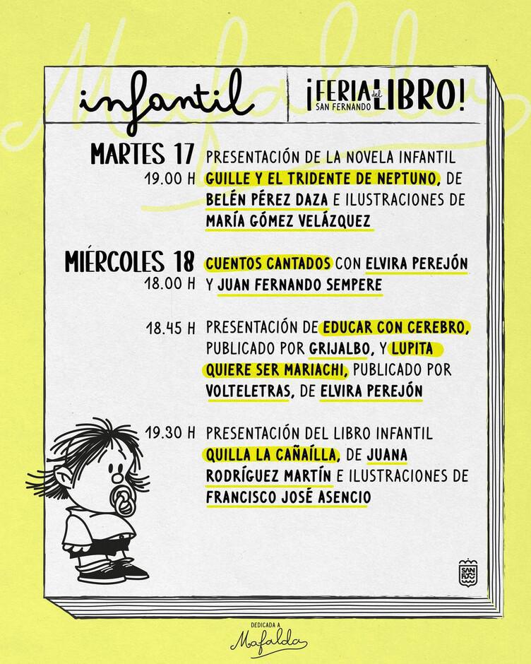 Feria del Libro del 16 al 21 de junio de 2025 Plaza del Rey, San Fernando