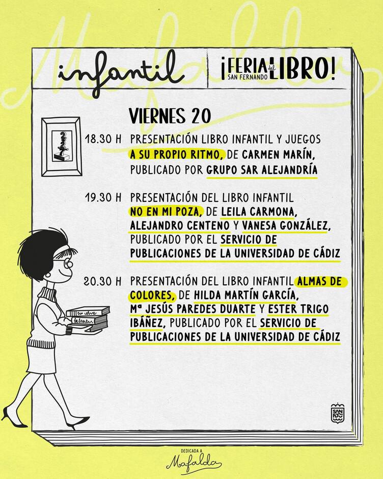 Feria del Libro del 16 al 21 de junio de 2025 Plaza del Rey, San Fernando