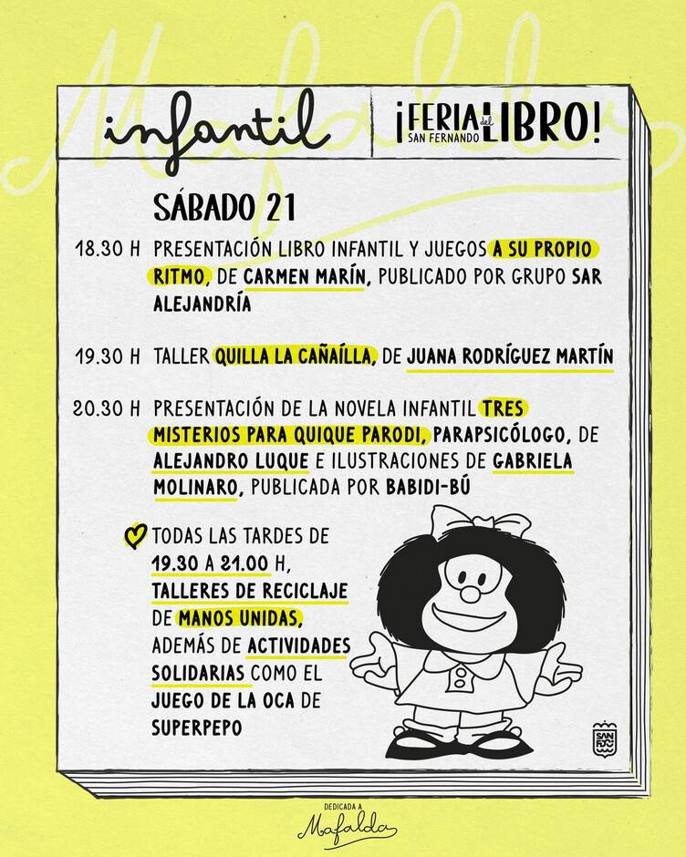 Feria del Libro del 16 al 21 de junio de 2025 Plaza del Rey, San Fernando