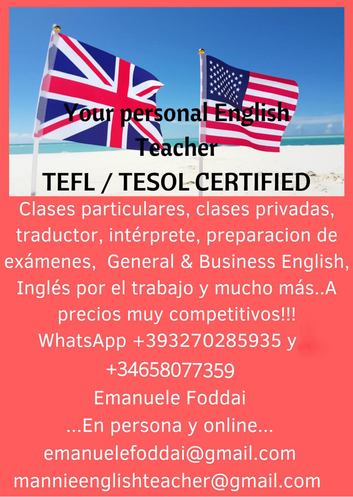 Mannie English teacher and Tutor