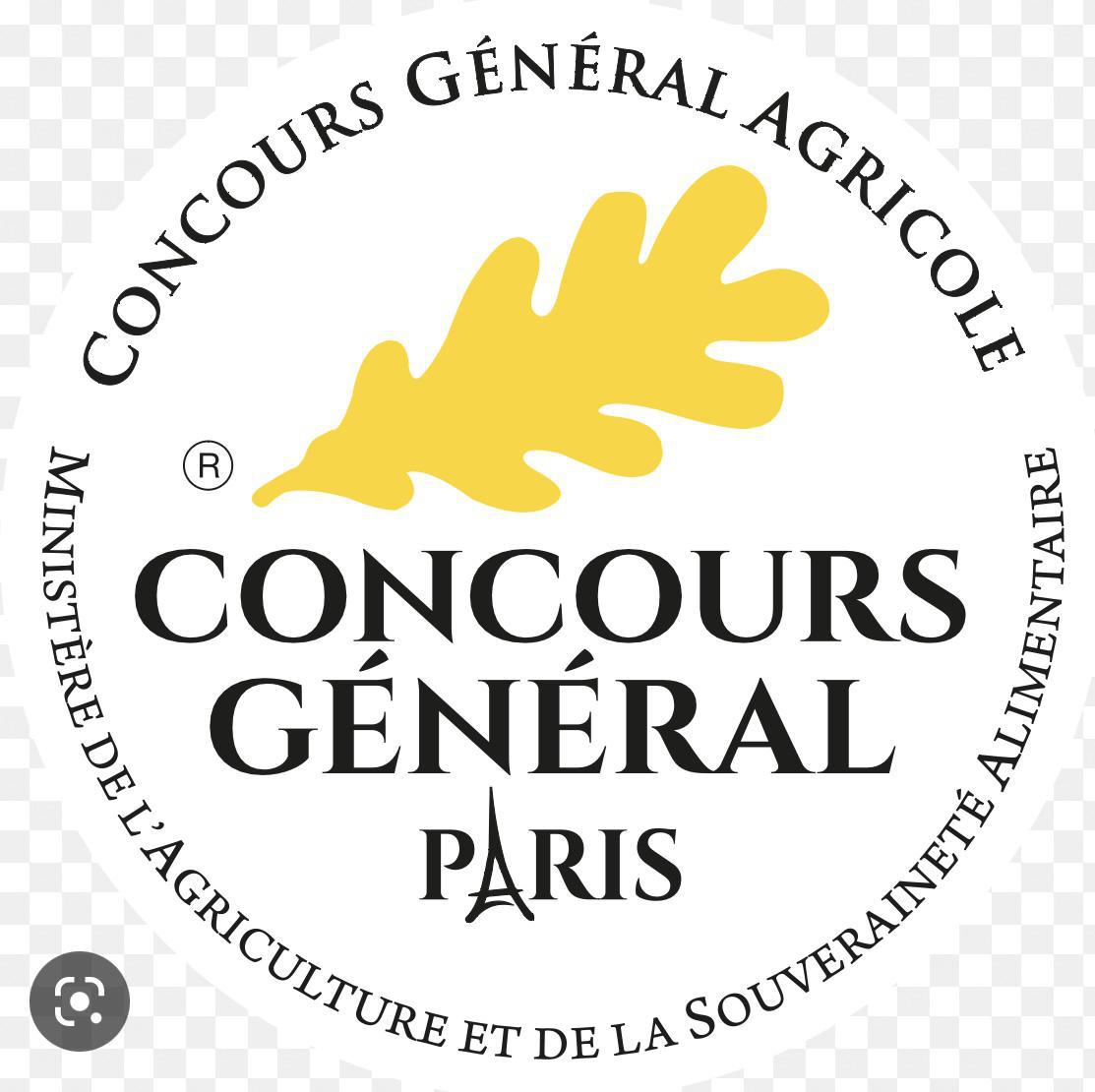 Médaille d'or au Concours général agricole de Paris 2023