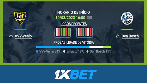 ⚽️ VVV Venlo x Den Bosch - 10 Mar 16:00 ✅
