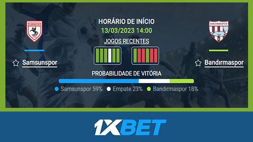 ⚽️ Samsunspor x Bandirmaspor - 13 Mar 14:00 ✅