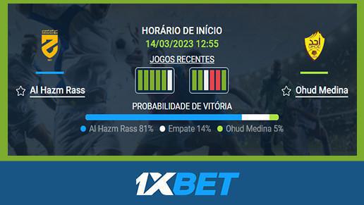 ⚽️ Al Hazm x Ohod Madinah - 14 Mar 12:55 ✅