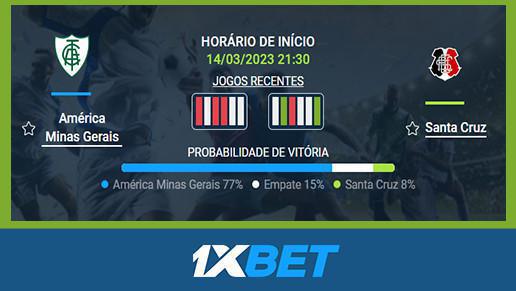 ⚽️ América MG x Santa Cruz - 14 Mar 21:30 ✅