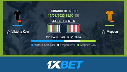 ⚽️ Viktoria koln x Meppen - 17 Mar 15:00 ✅