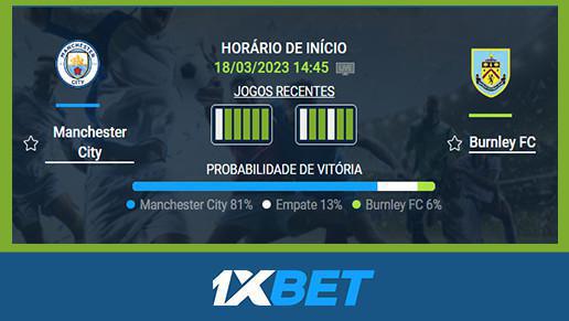 ⚽️ Man City x Burnley - 18 Mar 14:45 ✅