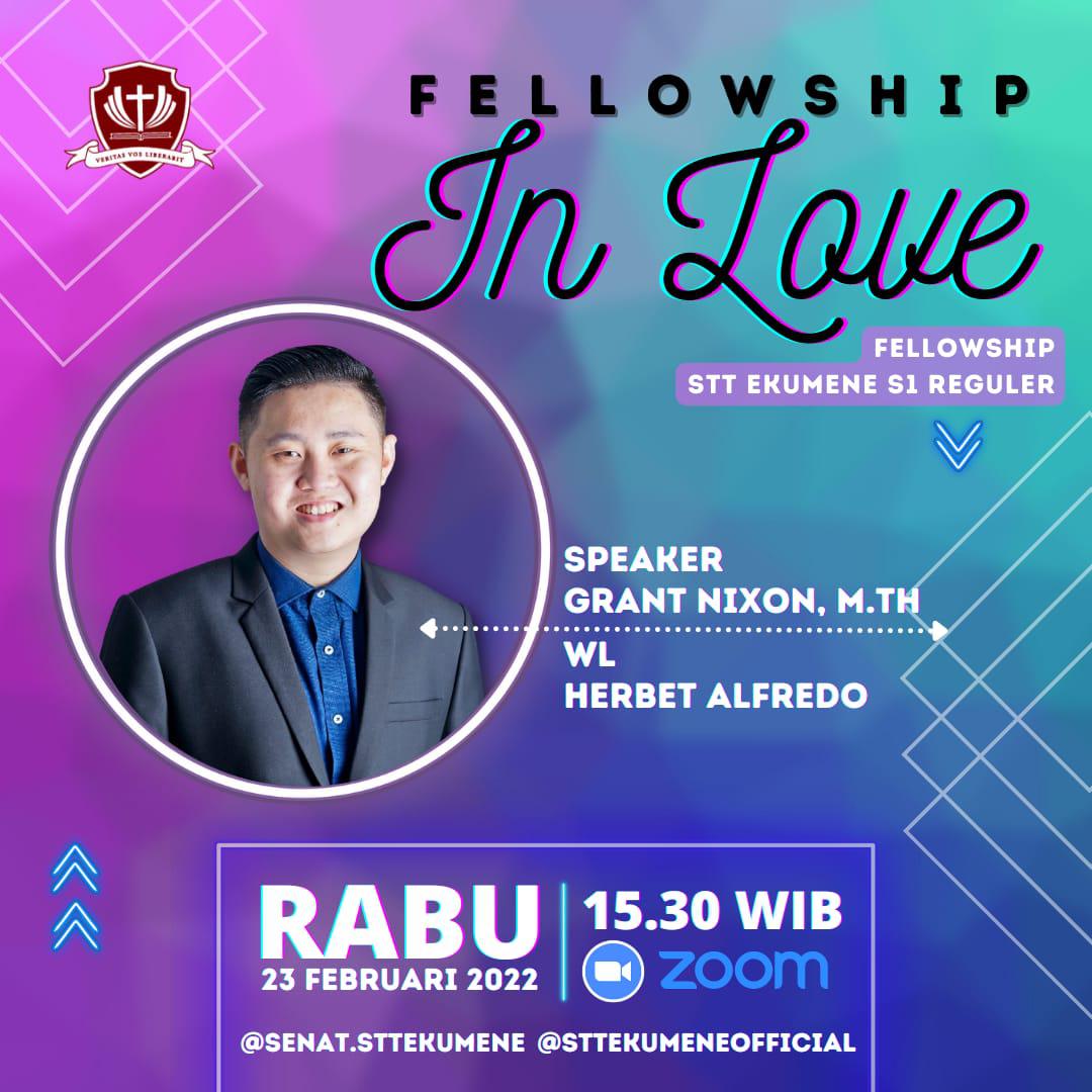 Fellowship STT Ekumene Bersama Grant Nixon, M. Th.