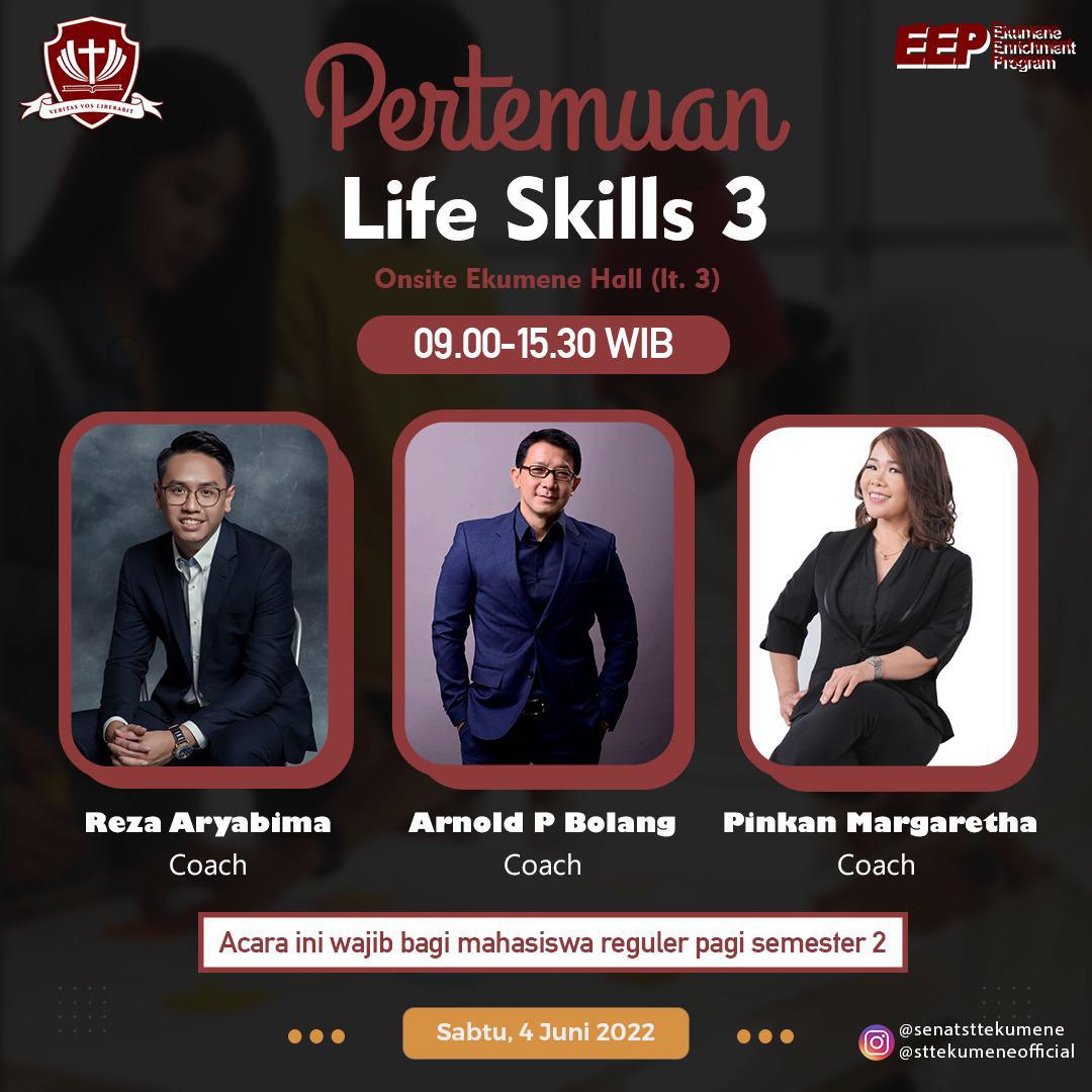 Life Skills Bersama Reza Aryabima, Arnold P. Bolang, dan Pinkan Margaretha