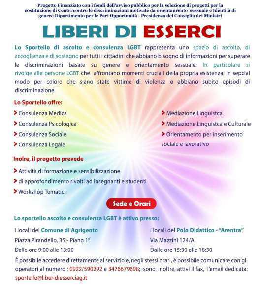 Sportello di ascolto e consulenza LGBT Sportello di ascolto e consulenza LGBT